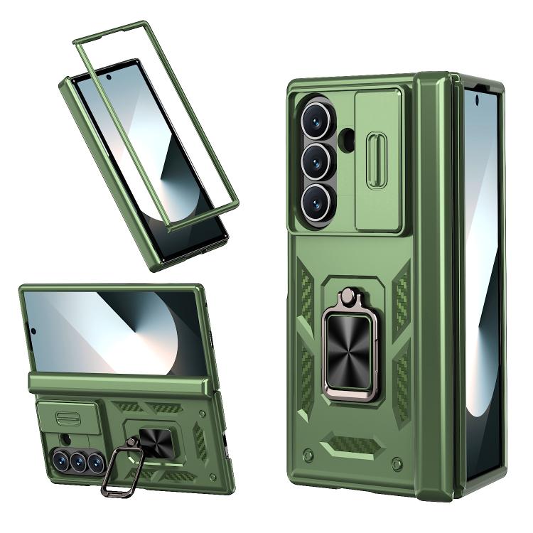 Custodia per telefono Kalebol con cerniera a finestra scorrevole e supporto ad anello, For Galaxy Z Fold8 Ultra 5G, For Galaxy Z Flip8 5G, For Galaxy Z Flip7 FE / Flip6, For Galaxy Z Fold7 5G