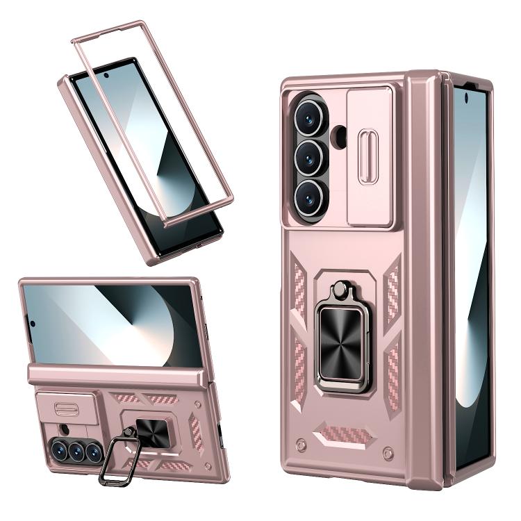 Custodia per telefono Kalebol con cerniera a finestra scorrevole e supporto ad anello, For Galaxy Z Fold8 Ultra 5G, For Galaxy Z Flip8 5G, For Galaxy Z Flip7 FE / Flip6, For Galaxy Z Fold7 5G