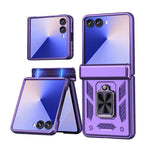 Custodia per telefono Kalebol con cerniera a finestra scorrevole e supporto ad anello, For Galaxy Z Flip7 5G, For Galaxy Z Fold6 5G, For Galaxy Z Fold5 5G, For Galaxy Z Flip5 5G