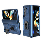 Custodia per telefono Kalebol con cerniera a finestra scorrevole e supporto ad anello, For Galaxy Z Flip7 5G, For Galaxy Z Fold6 5G, For Galaxy Z Fold5 5G, For Galaxy Z Flip5 5G