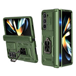 Custodia per telefono Kalebol con cerniera a finestra scorrevole e supporto ad anello, For Galaxy Z Flip7 5G, For Galaxy Z Fold6 5G, For Galaxy Z Fold5 5G, For Galaxy Z Flip5 5G