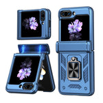 Custodia per telefono Kalebol con cerniera a finestra scorrevole e supporto ad anello, For Galaxy Z Flip7 5G, For Galaxy Z Fold6 5G, For Galaxy Z Fold5 5G, For Galaxy Z Flip5 5G