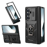 Custodia per telefono Kalebol con cerniera a finestra scorrevole e supporto ad anello, For Galaxy Z Fold8 Ultra 5G, For Galaxy Z Flip8 5G, For Galaxy Z Flip7 FE / Flip6, For Galaxy Z Fold7 5G