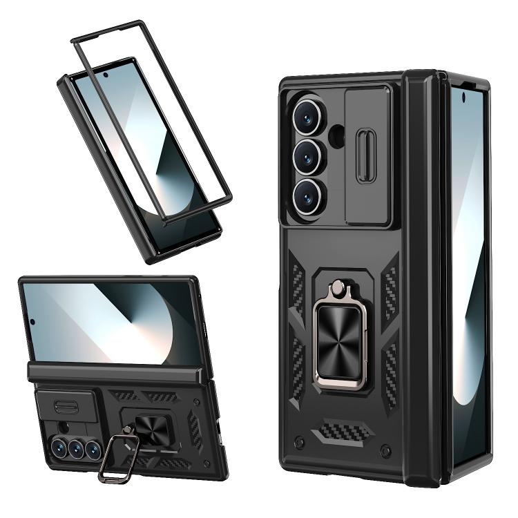 Custodia per telefono Kalebol con cerniera a finestra scorrevole e supporto ad anello, For Galaxy Z Fold8 Ultra 5G, For Galaxy Z Flip8 5G, For Galaxy Z Flip7 FE / Flip6, For Galaxy Z Fold7 5G