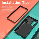 Custodia per telefono Kalebol con cerniera a finestra scorrevole e supporto ad anello, For Galaxy Z Fold8 Ultra 5G, For Galaxy Z Flip8 5G, For Galaxy Z Flip7 FE / Flip6, For Galaxy Z Fold7 5G