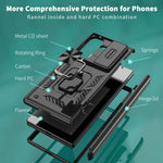 Custodia per telefono Kalebol con cerniera a finestra scorrevole e supporto ad anello, For Galaxy Z Fold8 Ultra 5G, For Galaxy Z Flip8 5G, For Galaxy Z Flip7 FE / Flip6, For Galaxy Z Fold7 5G