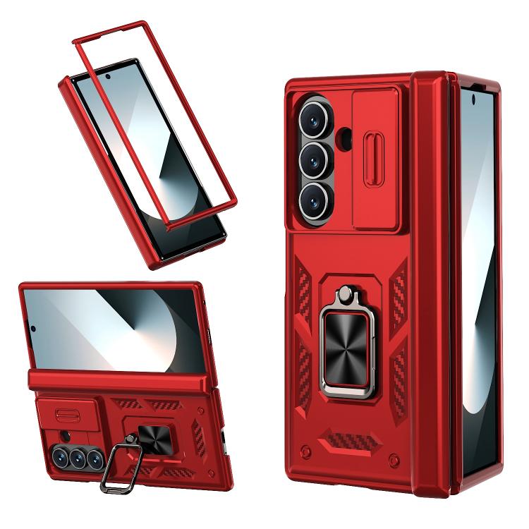 Custodia per telefono Kalebol con cerniera a finestra scorrevole e supporto ad anello, For Galaxy Z Fold8 Ultra 5G, For Galaxy Z Flip8 5G, For Galaxy Z Flip7 FE / Flip6, For Galaxy Z Fold7 5G