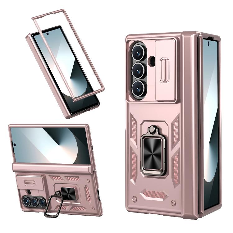 Custodia per telefono Kalebol con cerniera a finestra scorrevole e supporto ad anello, For Galaxy Z Fold8 Ultra 5G, For Galaxy Z Flip8 5G, For Galaxy Z Flip7 FE / Flip6, For Galaxy Z Fold7 5G