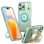 Custodia per telefono Kalebol con supporto magnetico MagSafe girevole a 360 gradi., For iPhone 17e / 16e, For iPhone 17 Pro Max, For iPhone 17 Pro