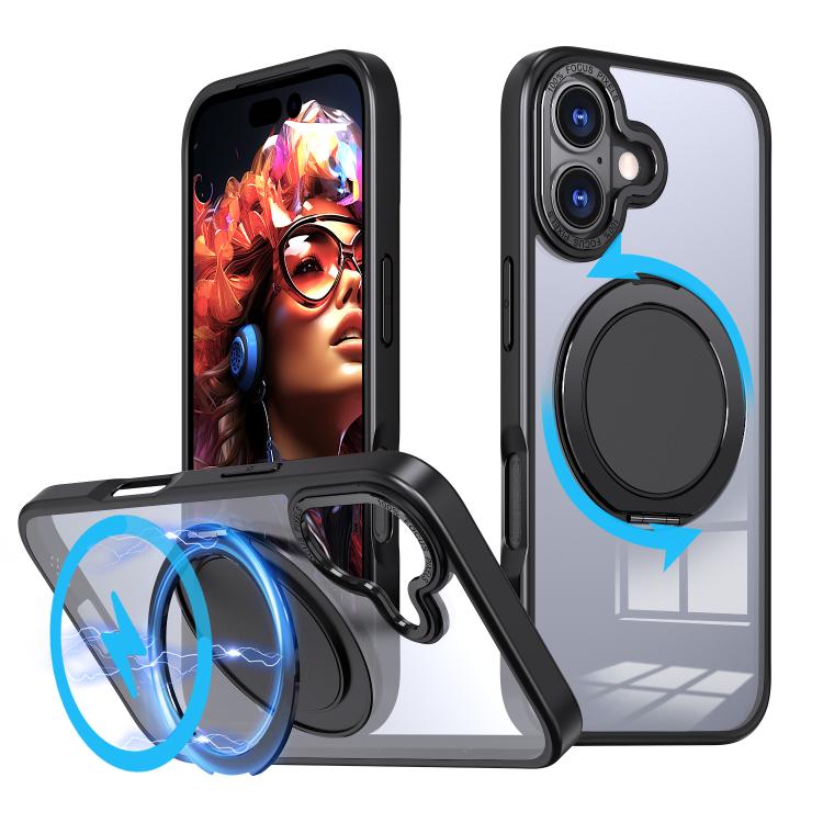 Custodia per telefono Kalebol con supporto magnetico MagSafe girevole a 360 gradi., For iPhone 17, For iPhone Air, For iPhone 16 Plus