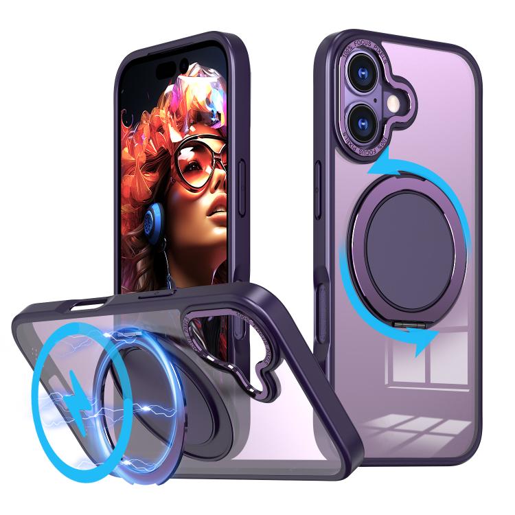 Custodia per telefono Kalebol con supporto magnetico MagSafe girevole a 360 gradi., For iPhone 17, For iPhone Air, For iPhone 16 Plus