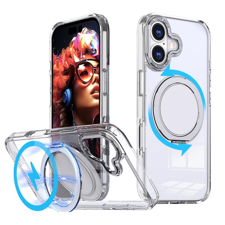 Custodia per telefono Kalebol con supporto magnetico MagSafe girevole a 360 gradi., For iPhone 17, For iPhone Air, For iPhone 16 Plus