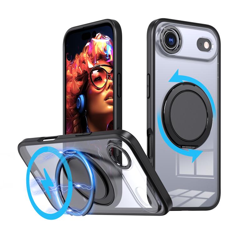 Custodia per telefono Kalebol con supporto magnetico MagSafe girevole a 360 gradi., For iPhone 17, For iPhone Air, For iPhone 16 Plus