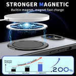 Custodia per telefono Kalebol con supporto magnetico MagSafe girevole a 360 gradi., For iPhone 17e / 16e, For iPhone 17 Pro Max, For iPhone 17 Pro