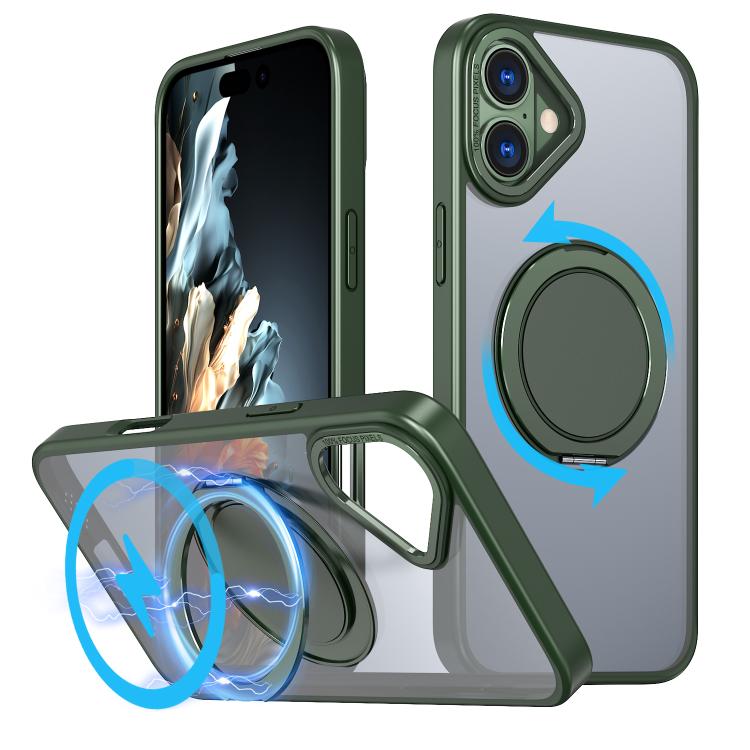 Custodia per telefono Kalebol con supporto magnetico MagSafe girevole a 360 gradi., For iPhone 16