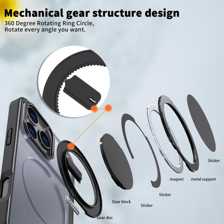 Custodia per telefono Kalebol con supporto magnetico MagSafe girevole a 360 gradi., For iPhone 18 Pro, For iPhone 18 Pro Max