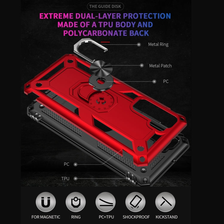 Custodia TPU e PC con supporto rotante per Huawei P40 Lite 5G