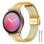 Cinturino per orologio xDfind con fibbia a sette perline in acciaio inossidabile, 20mm, 22mm