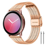 Cinturino per orologio xDfind con fibbia a sette perline in acciaio inossidabile, 20mm, 22mm