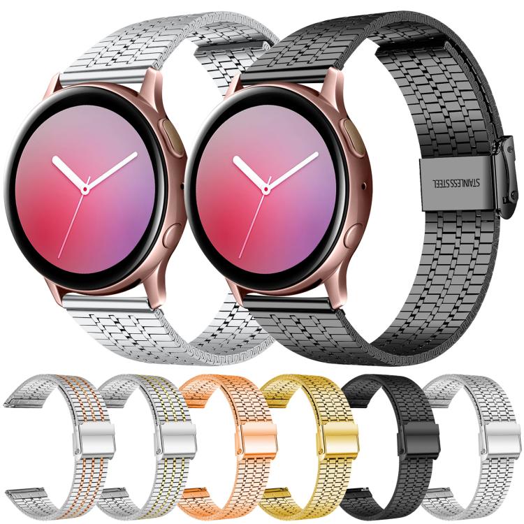 Cinturino per orologio xDfind con fibbia a sette perline in acciaio inossidabile, 20mm, 22mm