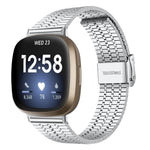 Cinturino per orologio xDfind con fibbia a sette perline in acciaio inossidabile, For Fitbit Versa 4 / 3 / Sense 2 / Sense