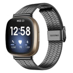 Cinturino per orologio xDfind con fibbia a sette perline in acciaio inossidabile, For Fitbit Versa 4 / 3 / Sense 2 / Sense