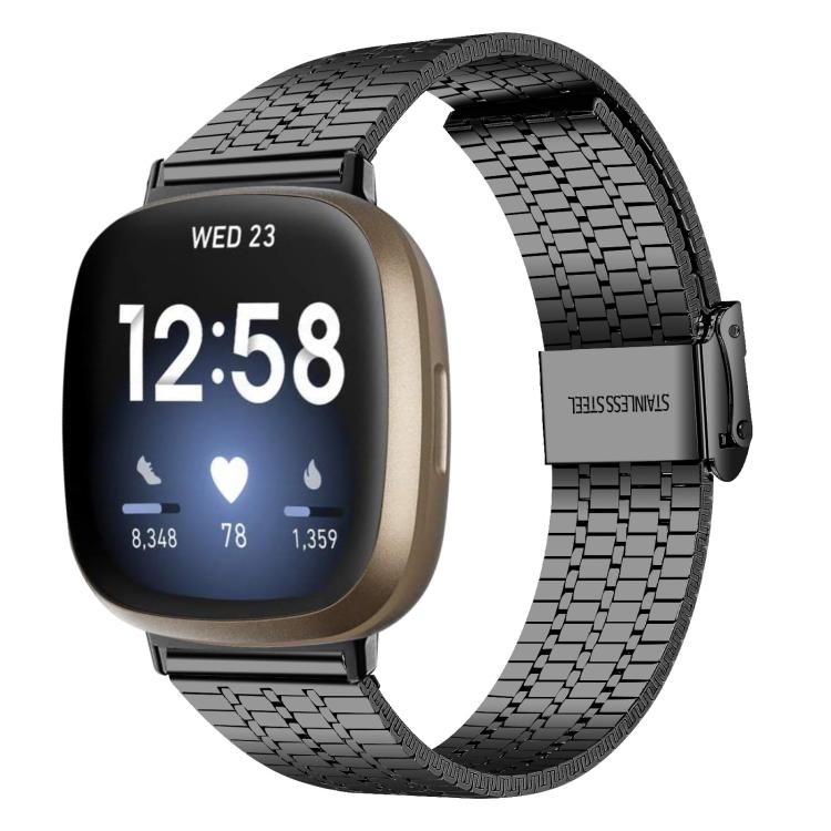 Cinturino per orologio xDfind con fibbia a sette perline in acciaio inossidabile, For Fitbit Versa 4 / 3 / Sense 2 / Sense