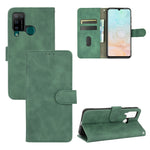Tinta unita Skin Feel Fibbia magnetica Flip orizzontale Custodia in pelle PU con struttura in vitello con supporto e slot per schede e portafoglio, For DOOGEE N20 Pro