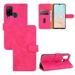 Tinta unita Skin Feel Fibbia magnetica Flip orizzontale Custodia in pelle PU con struttura in vitello con supporto e slot per schede e portafoglio, For DOOGEE N20 Pro