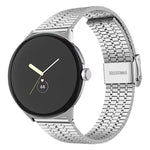 Cinturino per orologio xDfind con fibbia a sette perline in acciaio inossidabile, For Google Pixel Watch 4 / Watch 3 45mm, For Google Pixel Watch 4 / 3 / 2 / 1 41mm