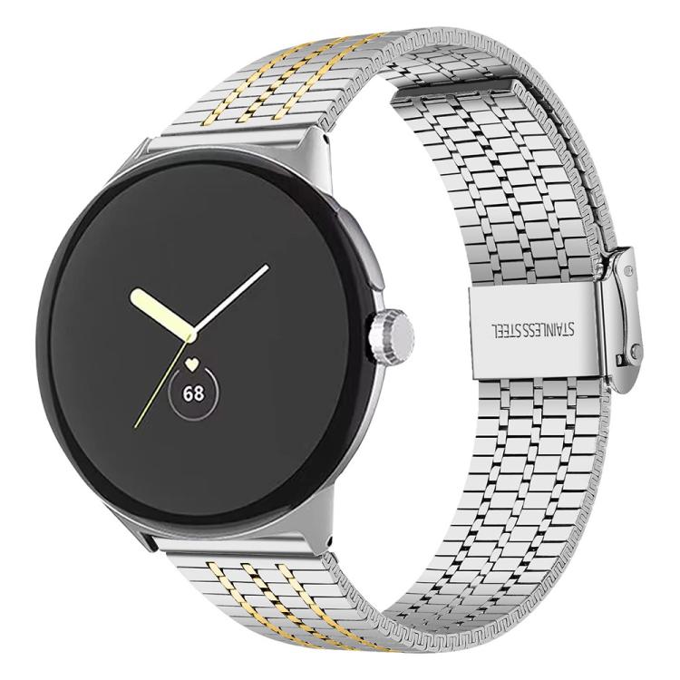 Cinturino per orologio xDfind con fibbia a sette perline in acciaio inossidabile, For Google Pixel Watch 4 / Watch 3 45mm, For Google Pixel Watch 4 / 3 / 2 / 1 41mm