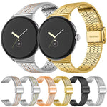 Cinturino per orologio xDfind con fibbia a sette perline in acciaio inossidabile, For Google Pixel Watch 4 / Watch 3 45mm, For Google Pixel Watch 4 / 3 / 2 / 1 41mm