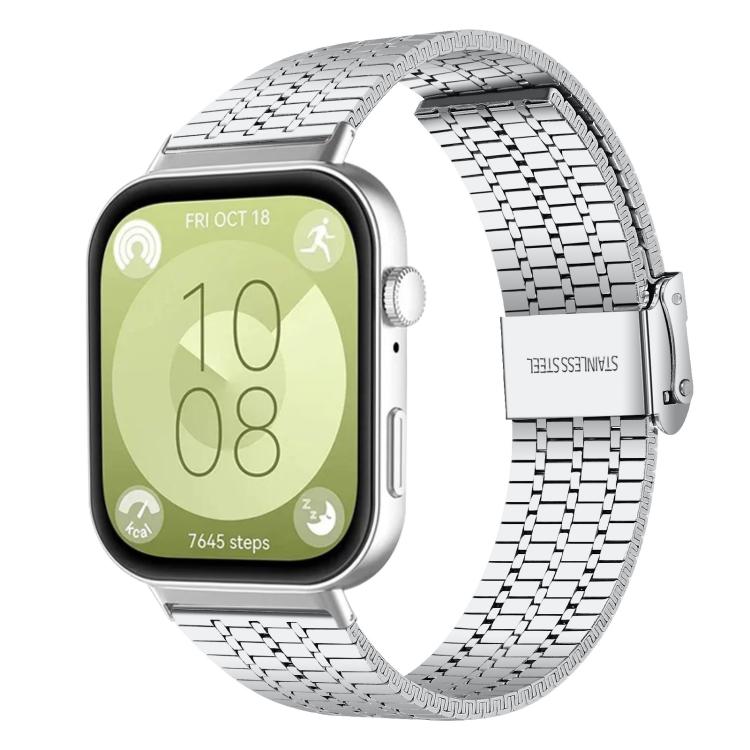 Cinturino per orologio xDfind con fibbia a sette perline in acciaio inossidabile, For Huawei Watch Fit4 Pro / Fit4 / Fit3