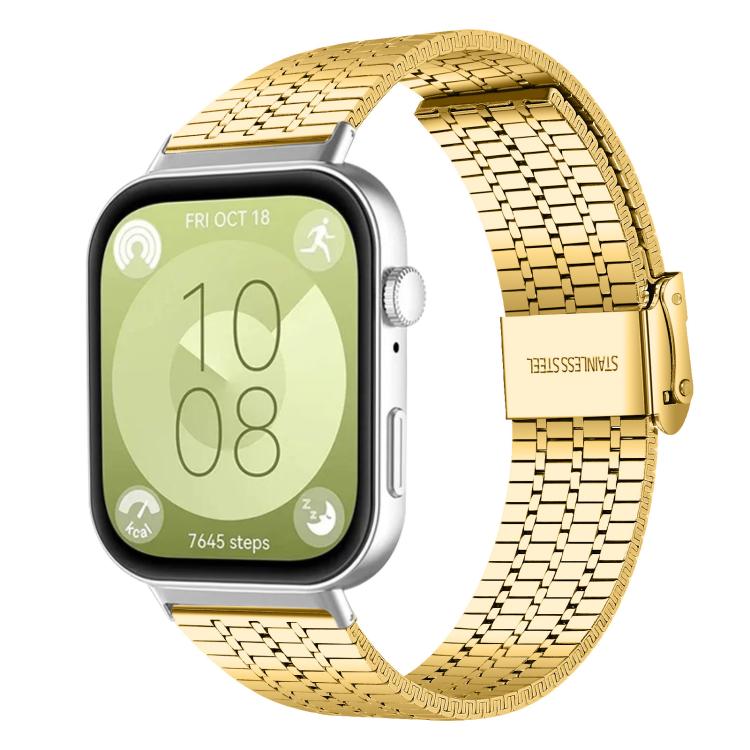 Cinturino per orologio xDfind con fibbia a sette perline in acciaio inossidabile, For Huawei Watch Fit4 Pro / Fit4 / Fit3