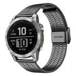 Cinturino per orologio xDfind con fibbia a sette perline in acciaio inossidabile, For Garmin Fenix 8 / 7X / 6X / 5X 26mm, For Garmin Fenix 8 / 7 / 6 / 5 22mm
