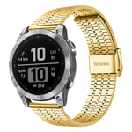 Cinturino per orologio xDfind con fibbia a sette perline in acciaio inossidabile, For Garmin Fenix 8 / 7X / 6X / 5X 26mm, For Garmin Fenix 8 / 7 / 6 / 5 22mm