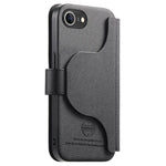Portafoglio in pelle con cerniera, protezione antifurto MagSafe RFID in tessuto twill, custodia per telefono con cerniera., For iPhone 17e / 16e, For iPhone 17 Pro Max, For iPhone 17 Pro, For iPhone 17