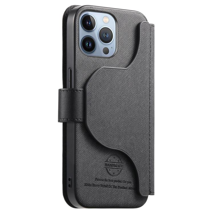 Portafoglio in pelle con cerniera, protezione antifurto MagSafe RFID in tessuto twill, custodia per telefono con cerniera., For iPhone 14 Pro Max, For iPhone 13 Pro Max, For iPhone 13 Pro, For iPhone 13