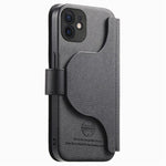Portafoglio in pelle con cerniera, protezione antifurto MagSafe RFID in tessuto twill, custodia per telefono con cerniera., For iPhone 12, For iPhone 12 Pro Max, For iPhone 12 Pro, For iPhone 11