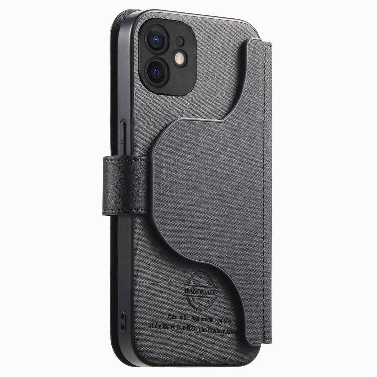 Portafoglio in pelle con cerniera, protezione antifurto MagSafe RFID in tessuto twill, custodia per telefono con cerniera., For iPhone 12, For iPhone 12 Pro Max, For iPhone 12 Pro, For iPhone 11