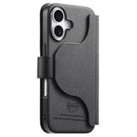 Portafoglio in pelle con cerniera, protezione antifurto MagSafe RFID in tessuto twill, custodia per telefono con cerniera., For iPhone 17e / 16e, For iPhone 17 Pro Max, For iPhone 17 Pro, For iPhone 17