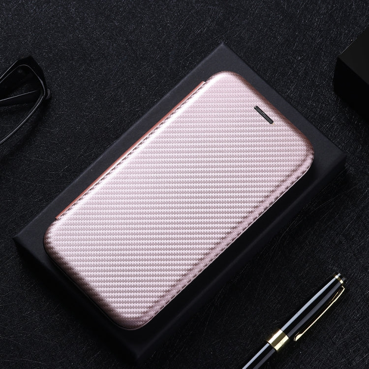 Struttura in fibra di carbonio Flip orizzontale magnetico Custodia in pelle TPU + PC + PU con slot per schede, For Galaxy M51 (Side Fingerprint), For DOOGEE N20 Pro