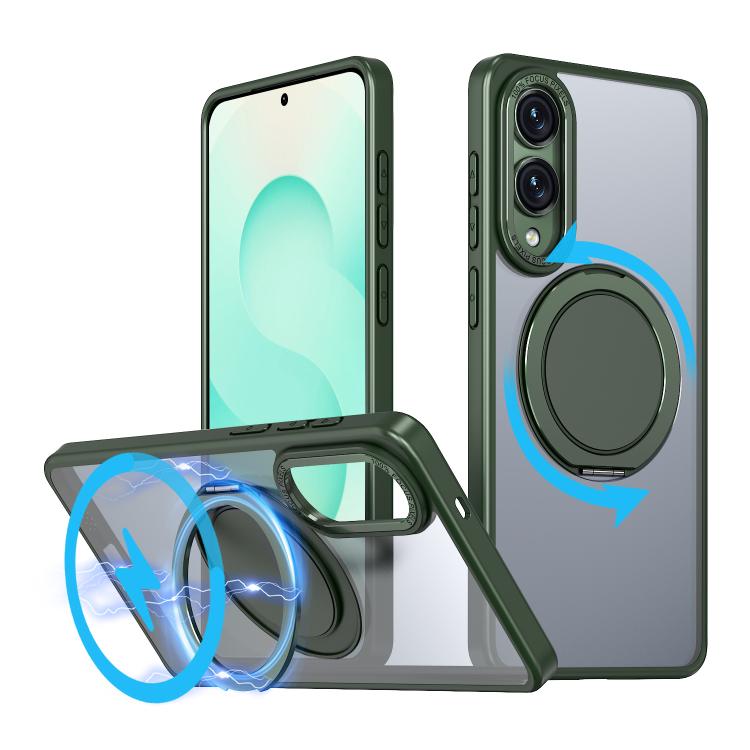 Custodia per telefono Kalebol con supporto magnetico MagSafe girevole a 360 gradi, For Galaxy S26 5G, For Galaxy S25 Edge 5G, For Galaxy S25 Ultra 5G