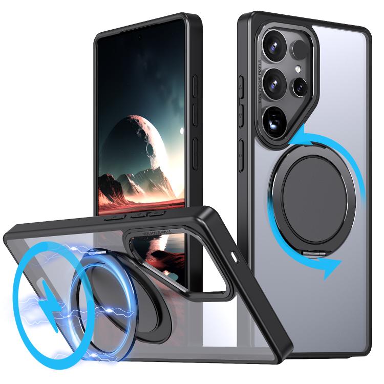 Custodia per telefono Kalebol con supporto magnetico MagSafe girevole a 360 gradi, For Galaxy S26 5G, For Galaxy S25 Edge 5G, For Galaxy S25 Ultra 5G