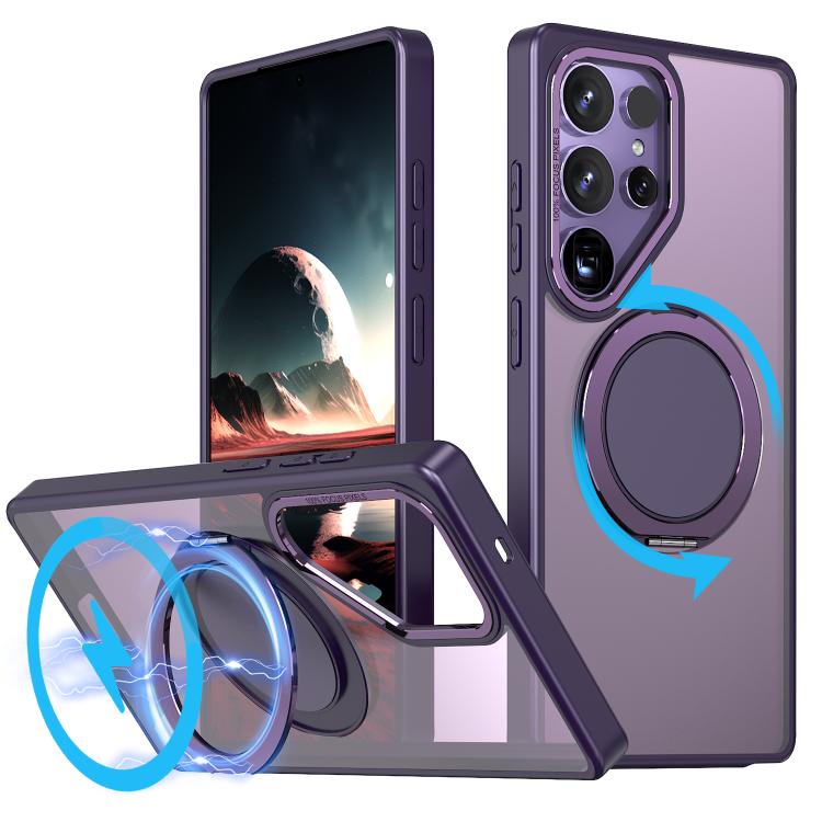 Custodia per telefono Kalebol con supporto magnetico MagSafe girevole a 360 gradi, For Galaxy S26 5G, For Galaxy S25 Edge 5G, For Galaxy S25 Ultra 5G