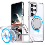 Custodia per telefono Kalebol con supporto magnetico MagSafe girevole a 360 gradi, For Galaxy S26 5G, For Galaxy S25 Edge 5G, For Galaxy S25 Ultra 5G