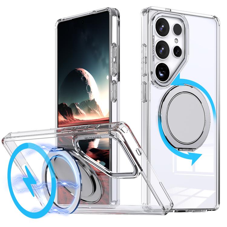 Custodia per telefono Kalebol con supporto magnetico MagSafe girevole a 360 gradi, For Galaxy S26 5G, For Galaxy S25 Edge 5G, For Galaxy S25 Ultra 5G