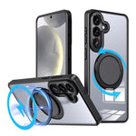 Custodia per telefono Kalebol con supporto magnetico MagSafe girevole a 360 gradi, For Galaxy S26 5G, For Galaxy S25 Edge 5G, For Galaxy S25 Ultra 5G