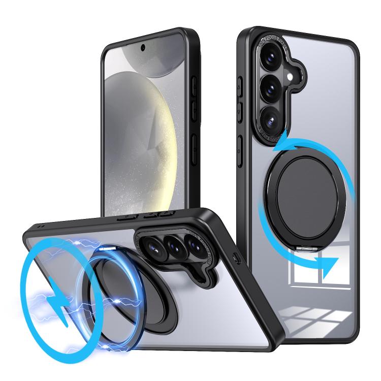 Custodia per telefono Kalebol con supporto magnetico MagSafe girevole a 360 gradi, For Galaxy S26 5G, For Galaxy S25 Edge 5G, For Galaxy S25 Ultra 5G