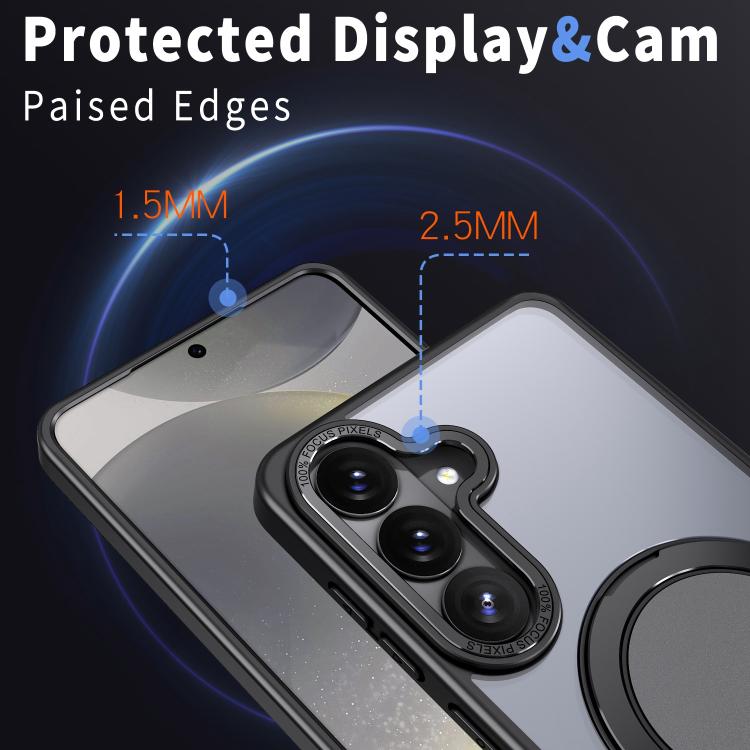 Custodia per telefono Kalebol con supporto magnetico MagSafe girevole a 360 gradi, For Galaxy S26 5G, For Galaxy S25 Edge 5G, For Galaxy S25 Ultra 5G